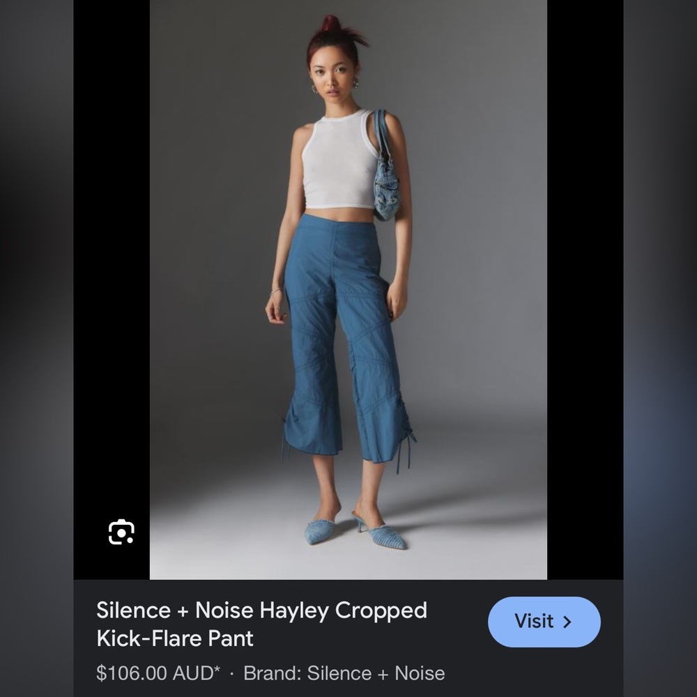 Silence and Noise - Hayley Cropped Kick-Flare Pant - Urban Outfitters